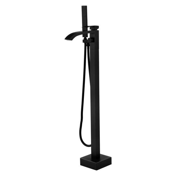 Kingmore Marcato Single Handle Floor Mounted Tub Faucet with Handshower Wayfair